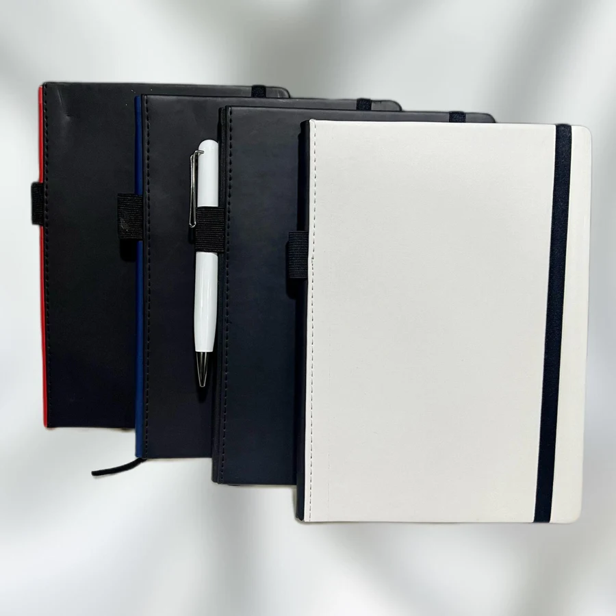 Black and ivory notebooks with matching pens from the iScape catalogue
